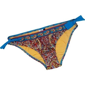 BCBG Max Azaria Multi-Color Paisley‎ Print Bikini Swimwear Bottoms